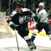 4 Dec 1996:  Rightwinger Alexander Selivanov of the Tampa Bay Lightning (left) and Anaheim Mighty Ducks defenseman Darren Van Impe tangle up during a game at Arrowhead Pond in Anaheim, California.  The Lightning won the game, 3-1. Mandatory Credit: Glenn