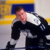 OCTOBER, 1993:  Bill McDougall #11 of the Tampa Bay Lightning warms-up before an NHL game in October, 1993.  (Photo by B Bennett/Getty Images)