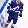 TORONTO, ONTARIO - AUGUST 19:  Blake Coleman #20 of the Tampa Bay Lightning celebrates after scoring a goal at 6:39 against the Columbus Blue Jackets during the first period Game Five of the Eastern Conference First Round during the 2020 NHL Stanley Cup Playoffs at Scotiabank Arena on August 19, 2020 in Toronto, Ontario. (Photo by Elsa/Getty Images)