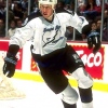 3 Mar 1996:  Defenseman Cory Cross of the Tampa Bay Lightning moves down the ice during a game against the Anaheim Mighty Ducks at Arrowhead Pond in Anaheim, California.  The game was a tie, 2-2. Mandatory Credit: Todd Warshaw  /Allsport