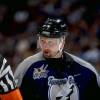 28 Oct 1998:  Craig Janney #21 of the Tampa Bay Lightning talking to the ref during a game against the Anaheim Mighty Ducks at the Arrowhead Pond in Anaheim, California. The Mighty Ducks defeated the Lightning 5-3. Mandatory Credit: Elsa Hasch  /Allsport