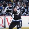 25 Jan 2002:  Defenseman Dan Boyle #22 of the Tampa Bay Lightning completes a pass during the NHL game against the Buffalo Sabres at the HSBC Arena in Buffalo, New York.  The Sabres defeated the Lightning 4-1.   Mandatory copyright notice: Copyright 2002 NHLI   Mandatory Credit:  Rick Stewart/Getty Images