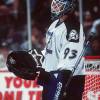 3 Mar 1996:  Daren Puppa of the Tampa Bay Lightning during their 2-2 tie against the Mighty Ducks of Anaheim at the Pond in Anaheim, California.   Mandatory Credit: Todd Warshaw/Allsport