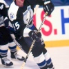 2000 Season: Tampa Bay defenseman Drew Bannister.  (Photo by Jim Leary/Getty Images)
