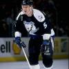 26 Mar 1998:  Defenseman Jassen Cullimore of the Tampa Bay Lightning in action during a game against the St. Louis Blues at the Kiel Center in St. Louis, Missouri. The Blues defeated the Lightning 3-2. Mandatory Credit: Elsa Hasch  /Allsport