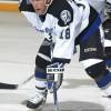 2004 Season:  Player Jimmie Olvestad of the Tampa Bay Lightning.  (Photo by Bruce Bennett Studios via Getty Images Studios/Getty Images)