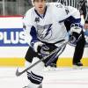 NEWARK, NJ - APRIL 03: Martins Karsums #44 of the Tampa Bay Lightning skates against the New Jersey Devils at the Prudential Center on April 3, 2009 in Newark, New Jersey. The Devils defeated the Lightning in overtime 5-4.  (Photo by Andy Marlin/NHLI via Getty Images)