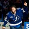 TAMPA, FL - MARCH 16:  Nate Thompson #44 of the Tampa Bay Lightning celebrates after the Tampa Bay Lightning defeat the Carolina Hurricanes 4-1 at the Tampa Bay Times Forum on March 16, 2013 in Tampa, Florida.  (Photo by Scott Audette/NHLI via Getty Images)