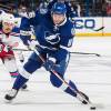 TAMPA, FL - NOVEMBER 25: Nikita Kucherov #56 of the Tampa Bay Lightning shoots the puck against the New York Rangers during the first period at the Tampa Bay Times Forum on November 25, 2013 in Tampa, Florida. (Photo by Scott Audette/NHLI via Getty Images)