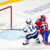 MONTREAL, QUEBEC - JULY 05:  Pat Maroon #14 of the Tampa Bay Lightning scores the tying goal past Carey Price #31 of the Montreal Canadiens as Brett Kulak #77 defends during the third period in Game Four of the 2021 NHL Stanley Cup Final at the Bell Centre on July 05, 2021 in Montreal, Quebec, Canada. (Photo by Andre Ringuette/Getty Images)