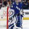 TAMPA, FL - JANUARY 30:  Goaltender Riku Helenius #35 of the Tampa Bay Lightning defends the goal against the Philadelphia Flyers at the St. Pete Times Forum on January 30, 2009 in Tampa, Florida.  (Photo by Scott Audette/NHLI via Getty Images)