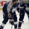 30 Oct 1998:  Rightwinger Sandy McCarthy #10 of the Tampa Bay Lightning in action during the game against the Los Angeles Kings at the Great Western Forum in Inglewood, California. The Lightning defeated the Kings 3-0. Mandatory Credit: Kellie Landis  /Allsport