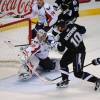 TAMPA, FL-May 4: Tampa Bay Lightning left wing Sean Bergenheim (10) scores his 2nd goal of the 2nd period against Washington Capitals goalie Michal Neuvirth (30) on May 4,  2011 inTampa, Fl (Photo by Jonathan Newton/The Washington Post via Getty Images)