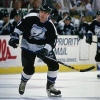 4 Feb 1996:  Leftwinger Shawn Burr of the Tampa Bay Lightning moves down the ice during a game against the Buffalo Sabres at Memorial Auditorium in Buffalo, New York.  The Lightning won the game, 5-2. Mandatory Credit: Rick Stewart  /Allsport