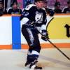 TORONTO, ON - FEBRUARY 7: Shawn Chambers #22 of the Tampa Bay Lightning skates against the Toronto Maple Leafs during NHL game action on February 7, 1994 at Maple Leaf Gardens in Toronto, Ontario, Canada. (Photo by Graig Abel/Getty Images)