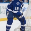 TAMPA, FL - MARCH 10: Teddy Purcell #16 of the Tampa Bay Lightning controls the puck against goalie Mike Smith #41 of the Phoenix Coyotes during the third period at the Tampa Bay Times Forum on March 10, 2014 in Tampa, Florida.  (Photo by Scott Audette/NHLI via Getty Images)