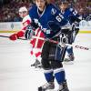 TAMPA, FL - FEBRUARY 8: Vladimir Namestnikov #65 of the Tampa Bay Lightning skates against the Detroit Red Wings at the Tampa Bay Times Forum on February 8, 2014 in Tampa, Florida.  (Photo by Scott Audette/NHLI via Getty Images)