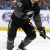 TAMPA, FL - OCTOBER 19: Mikhail Sergachev #98 of the Tampa Bay Lightning looks to shoot against the Colorado Avalanche during the second period at the Amalie Arena on October 19, 2019 in Tampa, Florida. (Photo by Mike Carlson/Getty Images)